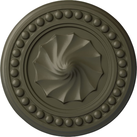 Ekena Millwork Foster Shell Ceiling Medallion (Fits Canopies up to 9 5/8"), 15 3/4"OD x 2"P, Witch Hazel CM15FOWHF